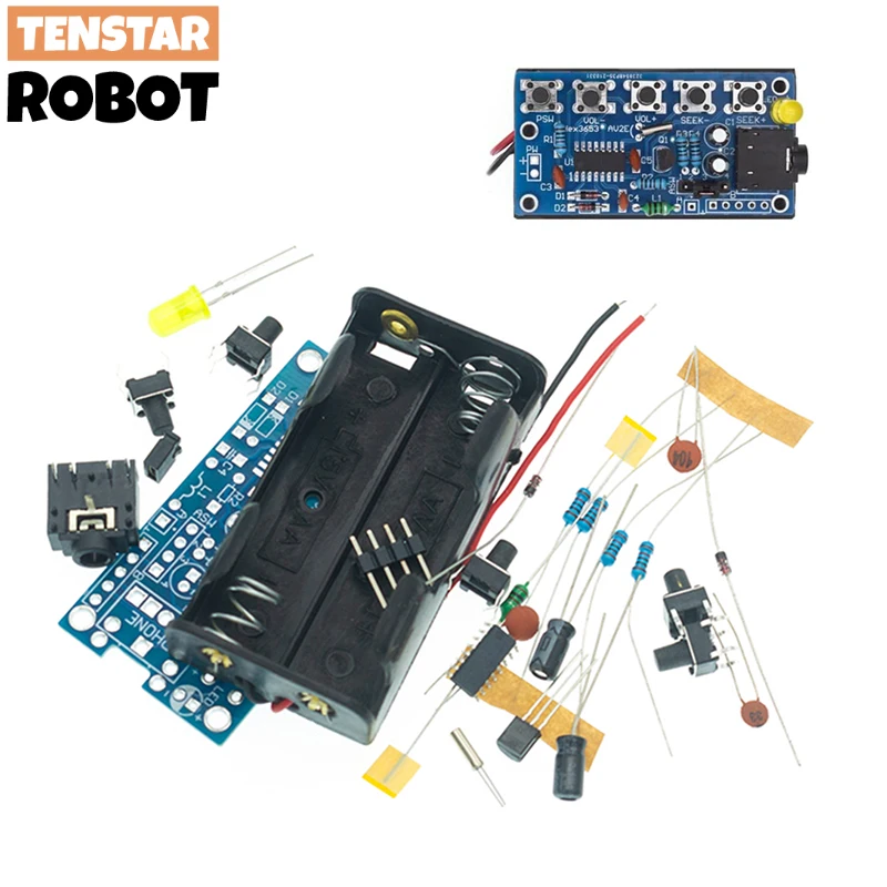 RDA5807 kit elettronici fai da te modulo ricevitore Radio FM Stereo Wireless PCB 76MHz-108MHz DC 1.8V-3.6V