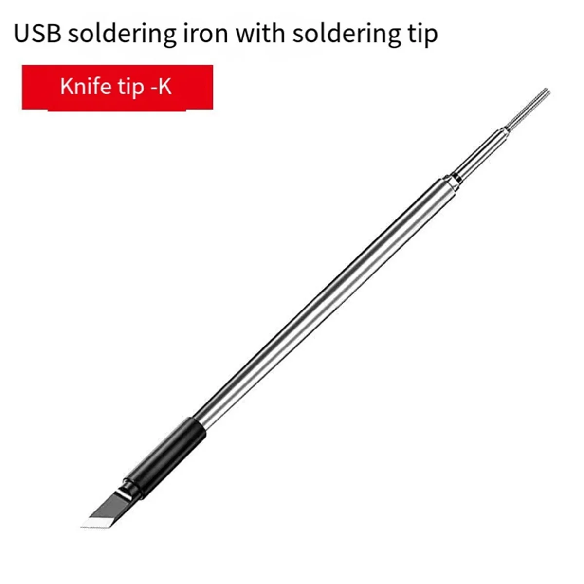 A64Z 3 قطعة C210 سبيكة لحام تلميح USB سبيكة لحام تلميح 5 فولت بطارية سبيكة لحام تلميح لحام إعادة العمل الملحقات ، B