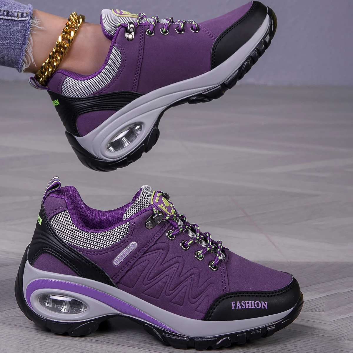 Chaussures de randonnée antidérapantes pour femmes, chaussures de sport de course et de randonnée, nouvelle collection printemps et automne 2025