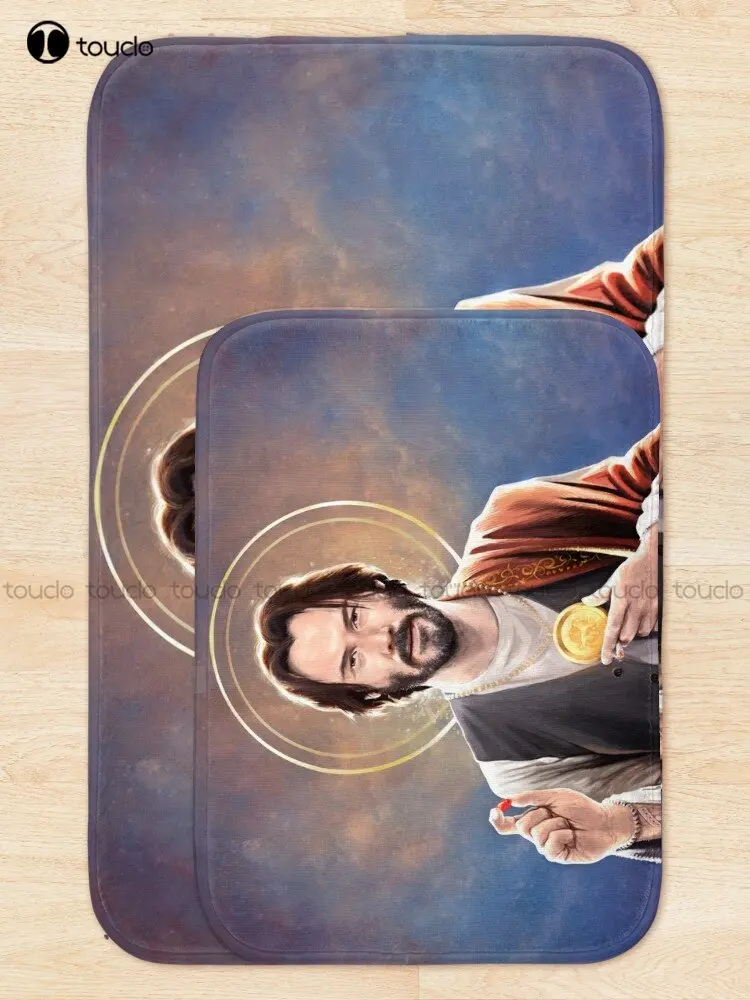 Keanu Reeves - Saint Keanu Of Reeves Bath Mat Cartoon Bath Carpet