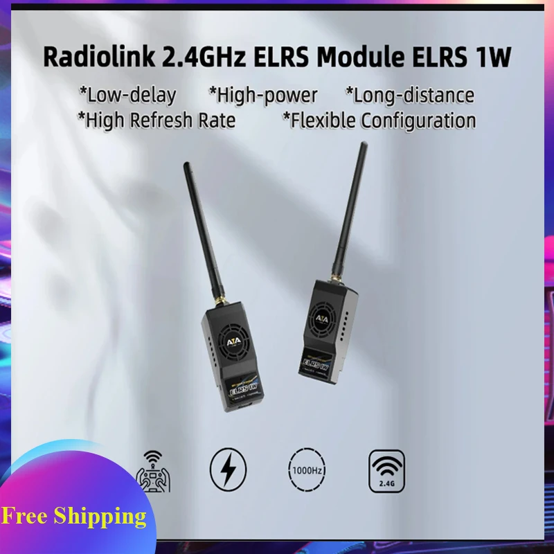 Radiolink ATA ELRS 2.4GHz Nano External Module 1W FPV Drone for Transmitter T16D/T12D/Futaba/Jumper/Radiomaster