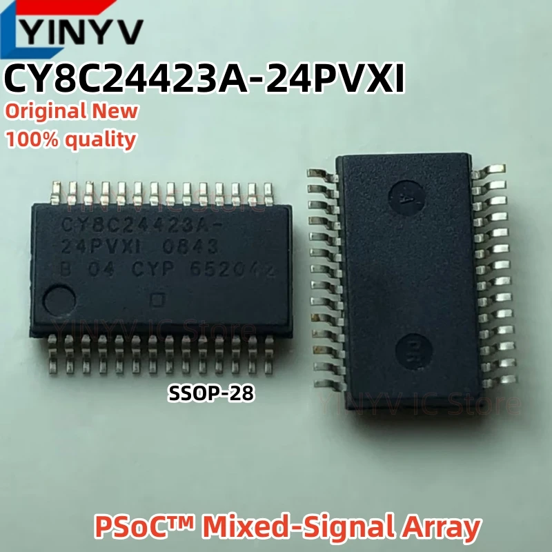 1Pcs/LOT CY8C24423A-24PVXI SSOP-28 CY8C24423A-24PVXIT CY8C24423A PSoC™ Mixed-Signal Array Original New 100% Quality