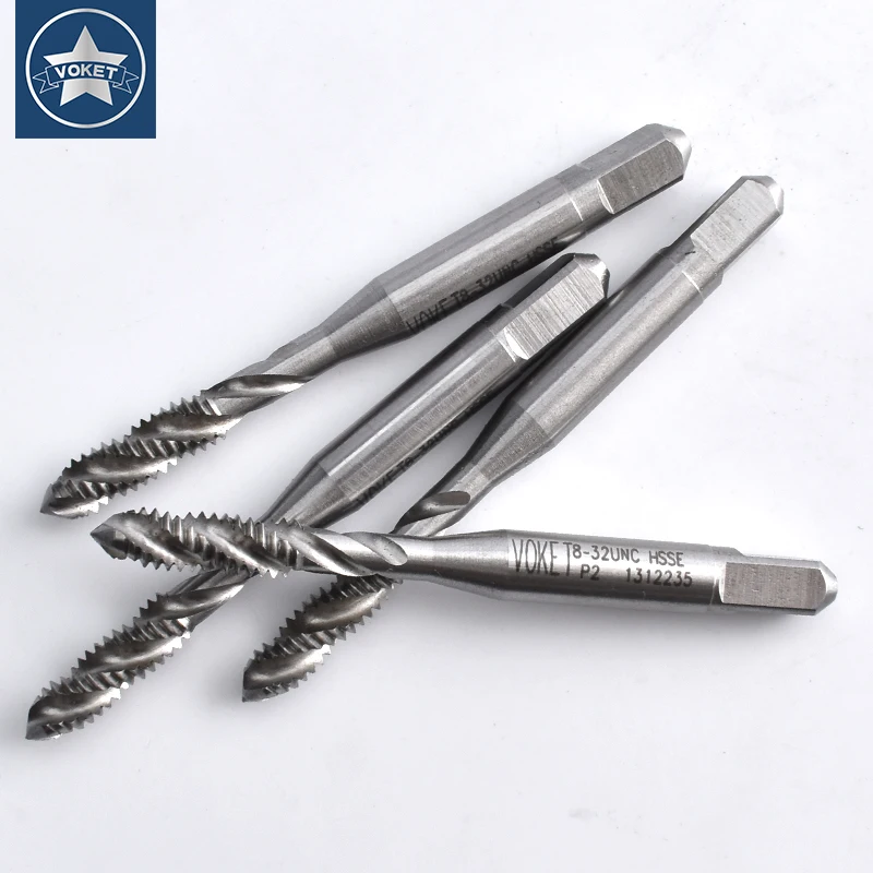 

VOKET HSSE-M35 JIS Standard Spiral Fluted Tap UNC 5/16 3/8 7/16 1/2 9/16 5/8 3/4 Machine Screw Thread Taps