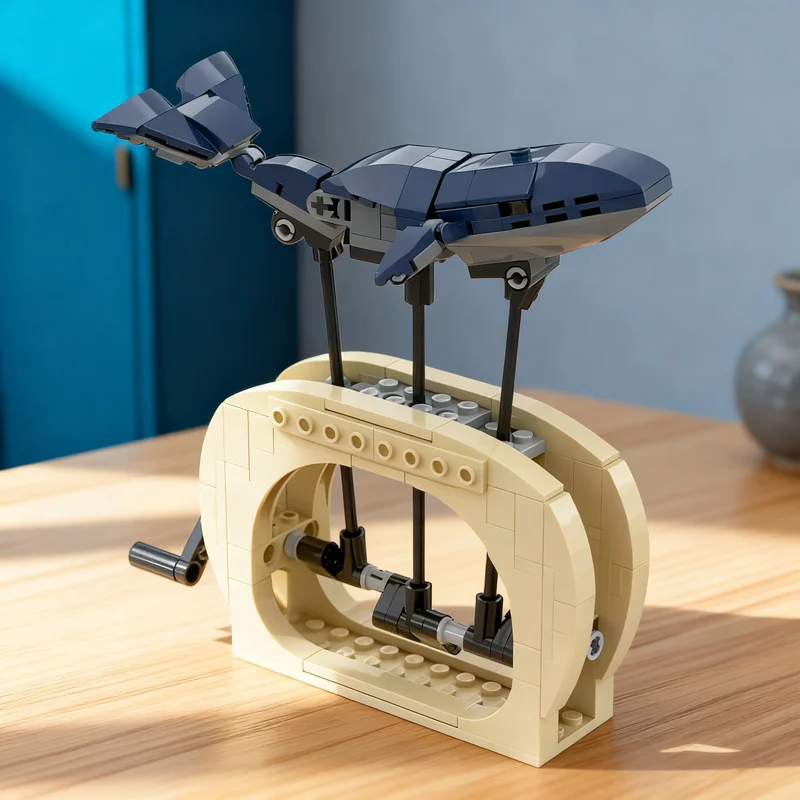 

Набор для сборки модели кита-автомата MOC из 152 деталей: креативный конструктор, подарок для взрослых и детей, декор для дома и офиса