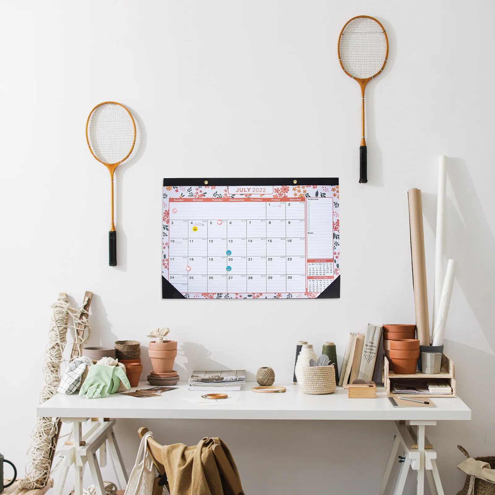 

2023 Wall Calendar Home Office Decor Monthly Schedule Planner Stickers DIY Beautiful Appearance Creative Design
