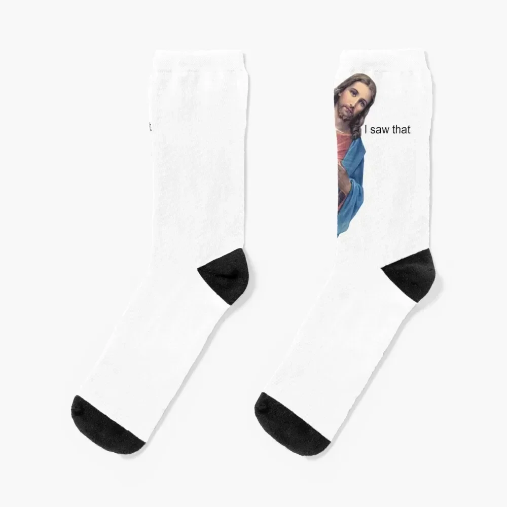 Jesus - I saw that Socks summer New year's Socks For Girls Men's