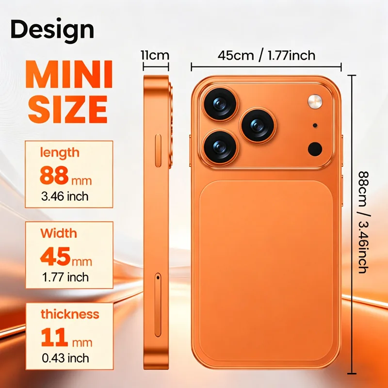 ONEMYTH A17 Mini 3G Mini Smartphone Android System Google Store Face Recognition 3.0 Inch Screen Small Phone