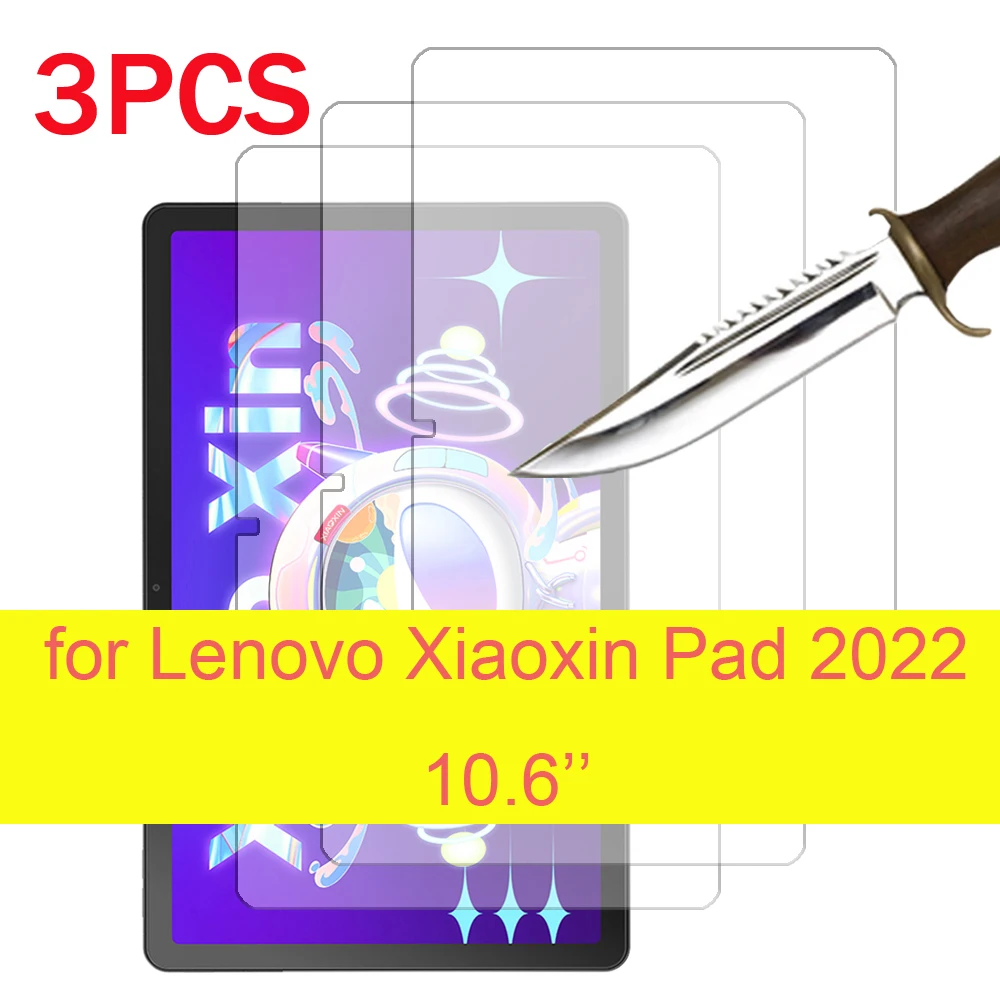 

3 шт. для Lenovo Xiaoxin Pad 2022 10,6 дюймов TB-128FU, защитная пленка из закаленного стекла для экрана планшета