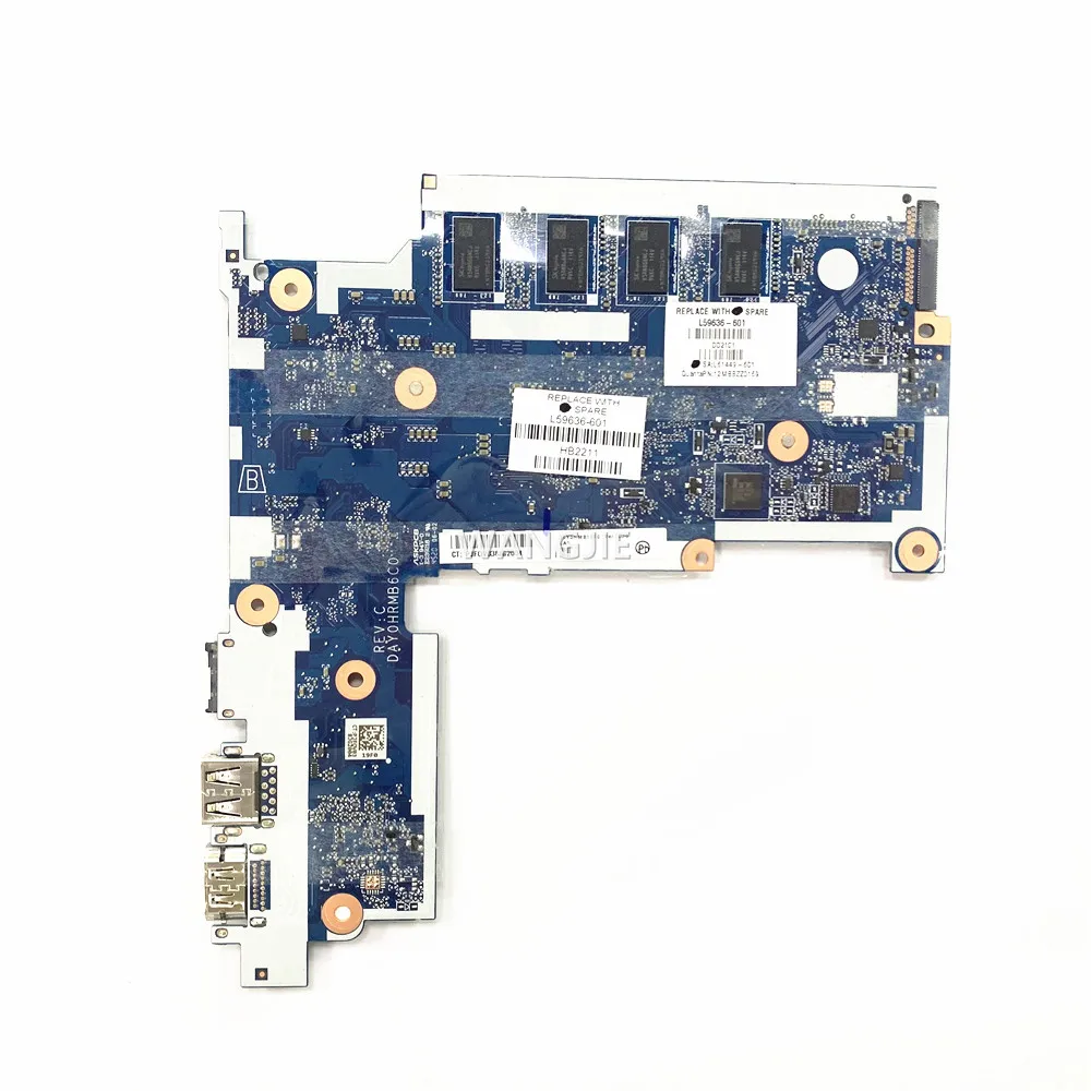 

Материнская плата для ноутбука HP K12 STR11 G5 N4100 8 ГБ 128GeMMC WIN DAY0HRMB6C0 L59636-601 L59636-001 100% полное тестирование