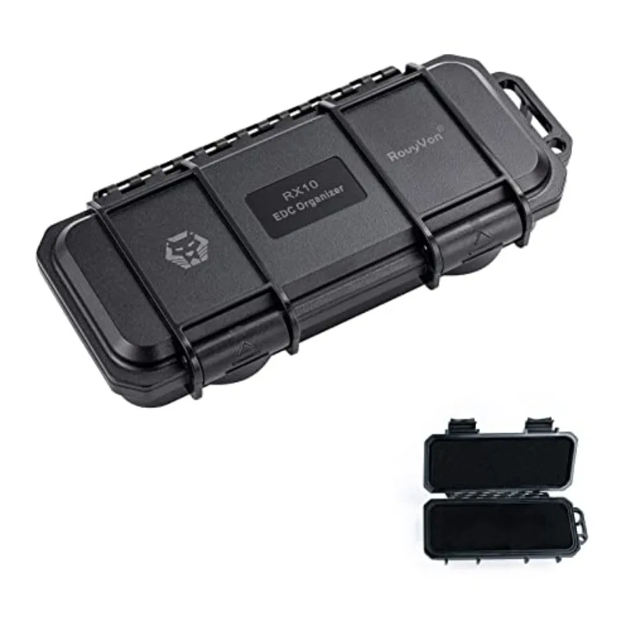 EDC Tool Case Box, Small Box Storage Case to Protect EDC Gears, Compact EDC Organizer Box, 1PCS Black,7