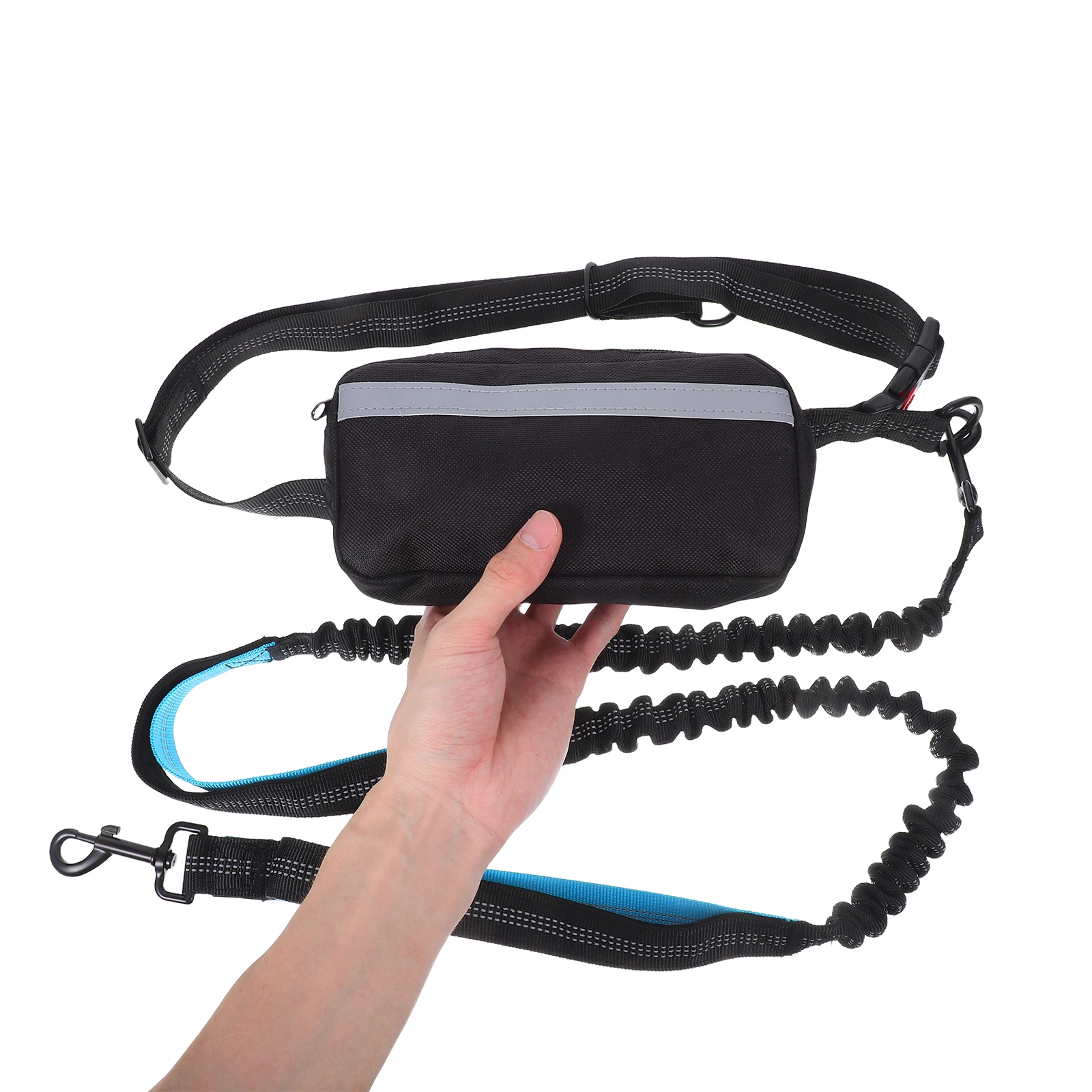 

Multifunctional Pet Running Waist Bag Leash Bungee Dog Lead for Jogging Lightweight Harness with Reflective Material for Outdoor