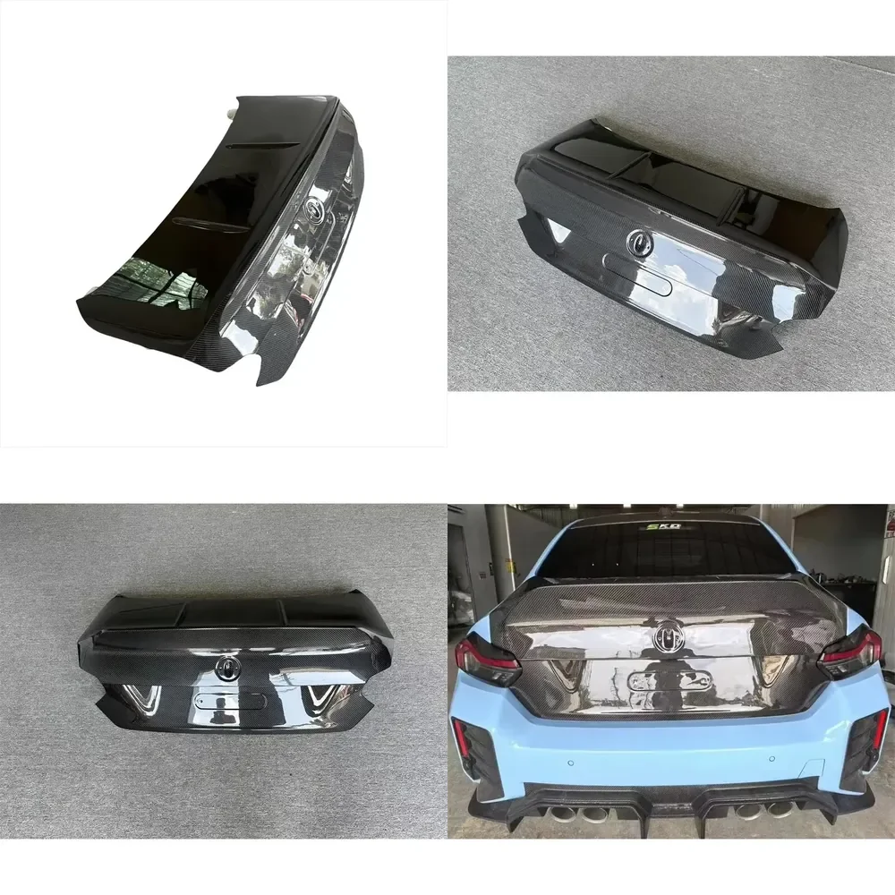 

Carbon Fiber CSL Style Trunk Lid Cover for G42 G87 M2 2023+ Car Replacement Rear Trunk Lid