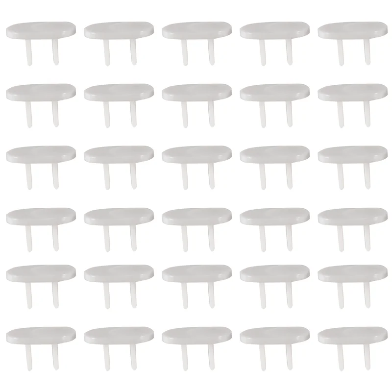 

DELAM-50Pcs Anti Electric Shock Plugs Protector Cover Cap Power Socket Electrical Outlet Baby Children Safety Guard Two Holes