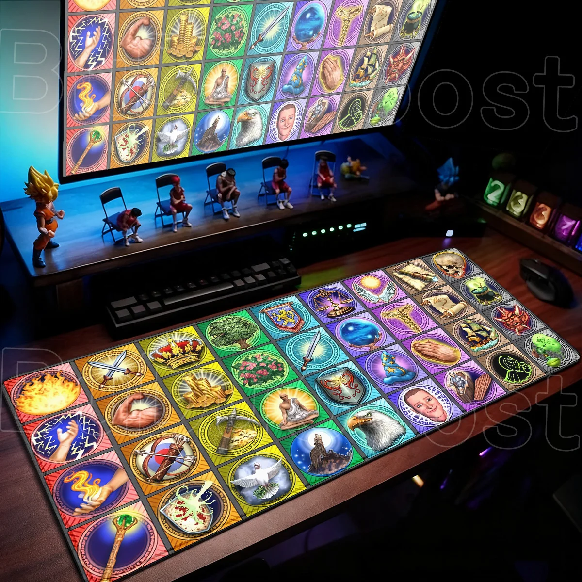 900x400mm Non-slip Natural Rubber Mouse Pad Heroes of Might and Magic 3 Hot Game Desktop Mauspad Large Laptop Office Accessories