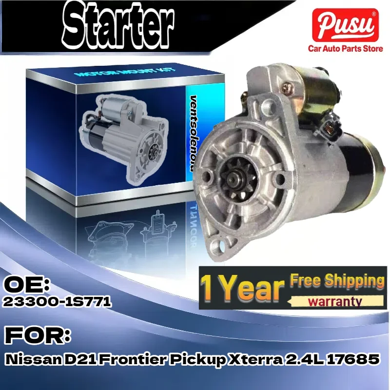 

For Nissan D21/Frontier/Pickup/Xterra 2.4L | Starter 17685 Part 23300-1S771