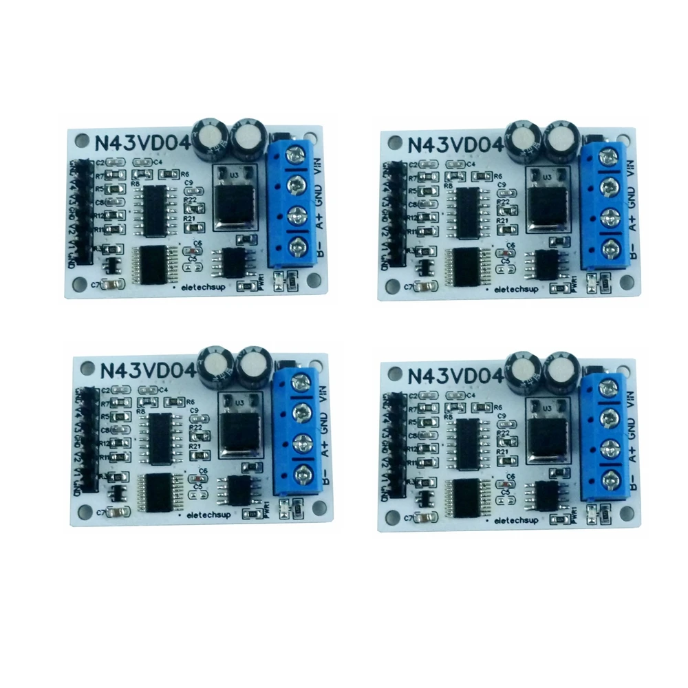 

4PCS 4-20MA/0-5V/0-10V 4ch Current/Voltage Analog Acquisition RS485 Modbus RTU ADC Module