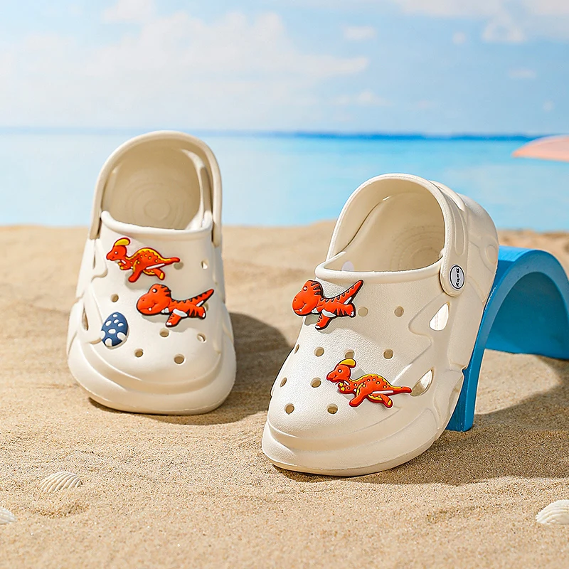 Summer Children Garden Designer Clogs Shoes Boys Girls Beach Sandals Kids Lightweight Breathable Cute Cartoon Slip Baby Slippers