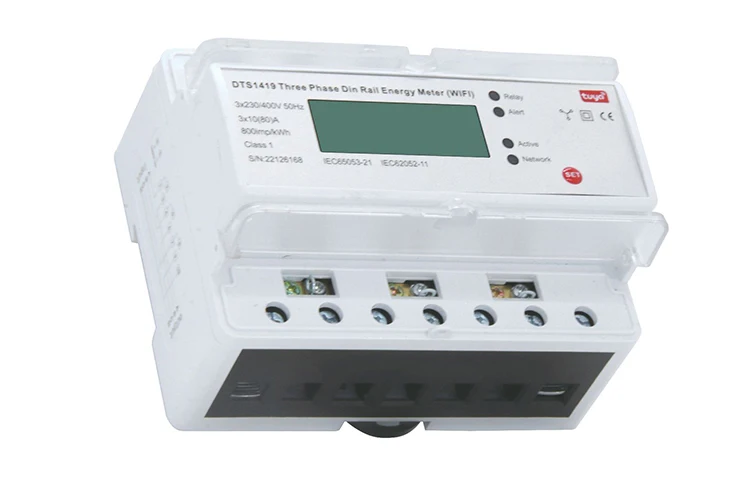 Three-phase smart tuya WIFI multi-rate mutual inductance rail meter watt-hour meter