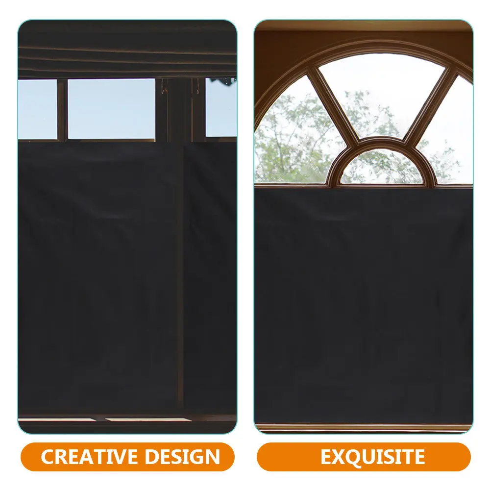 Portable Self-Adhesive Blackout Window Cover Easy Cut to Size Lightweight Travel Curtain for Bedroom Office Camper Patio Glass