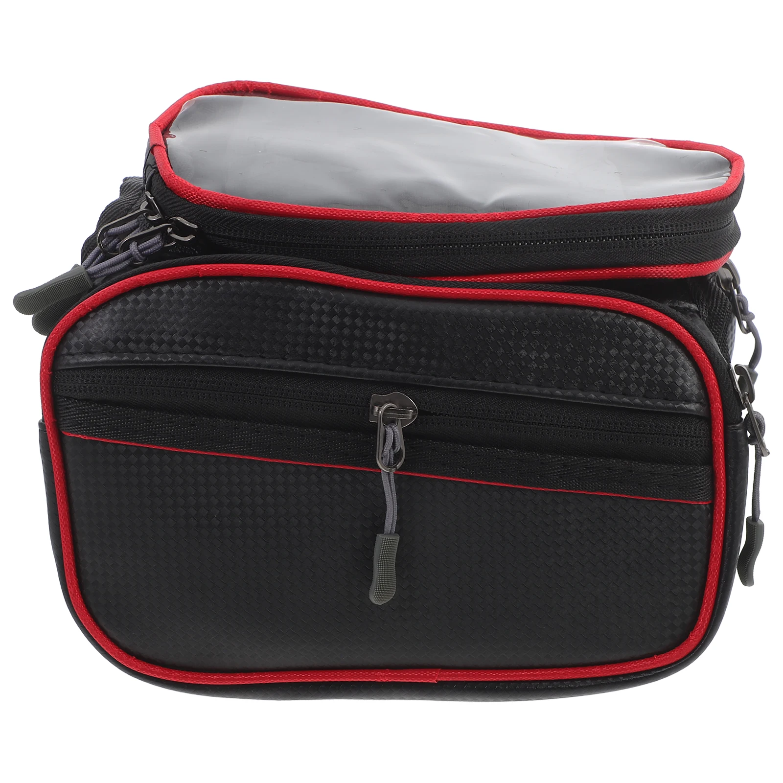 

Waterproof Bike Saddle For Mountain Cycling Front Beam Storage Bag Earphone Hole 3 Pockets Phone Bag For Cycling Rainproof