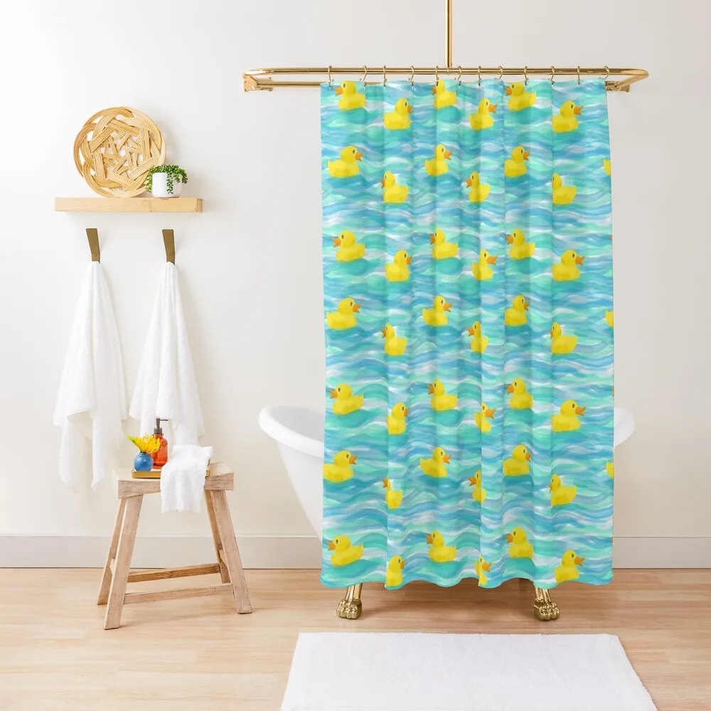 

Rubber ducks! Shower Curtain Cute Shower Bathroom Shower Bathroom Deco For Bathrooms Curtain