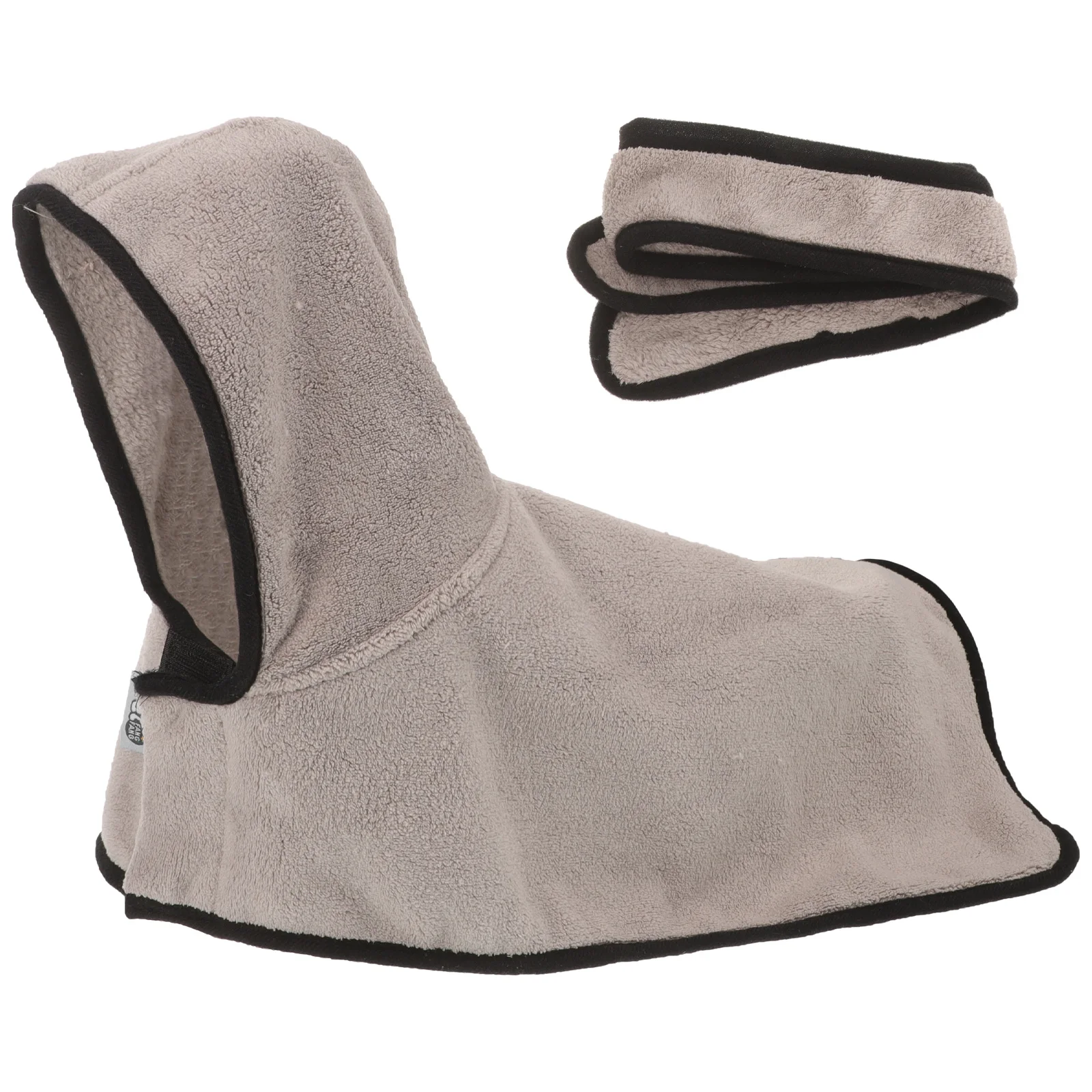 

Pet Bathrobe Dog Clothes Small Size Hooded Towel Light Grey Polyester Material Compact Lightweight Perfect for Daily Use Indoor