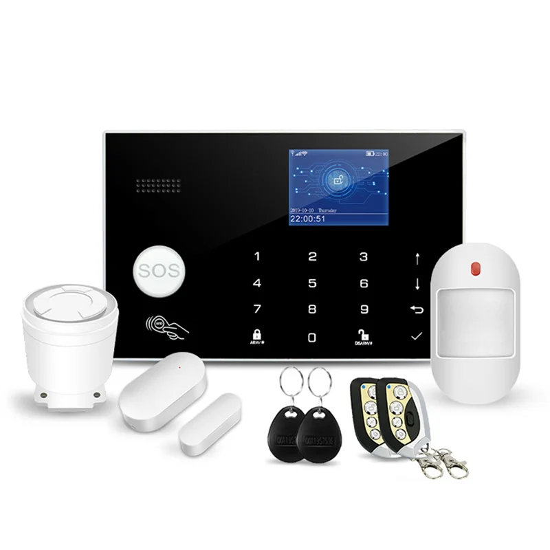 N11R Tuya G30 Burglar Alarms For Home Security Protection With Temperature And Humidity Display WIFI GSM Alarms System