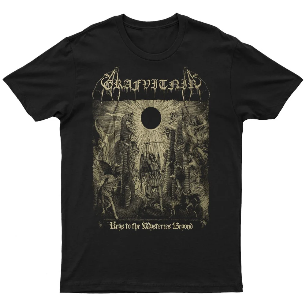 

Новинка 2024 года GRAFVITNIR — Keys To The Mysteries Beyond, унисекс, тренд уличной моды, с короткими рукавами, круглый вырез из чистого хлопка