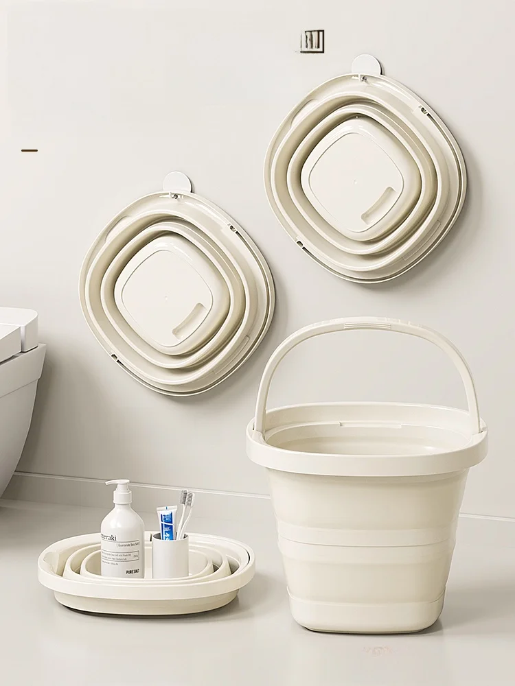 

Портативный пластиковый складной букет для воды Thiened, большой размер для студентов, дорожный автомобиль, 0-литровая круглая бочка для хранения