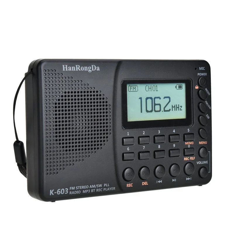 

FM/SW/AM Multi Band Digital Radio Stereo MP3 Player LCD Display BT Bluetooth Speaker Radios Multifunctional Radio