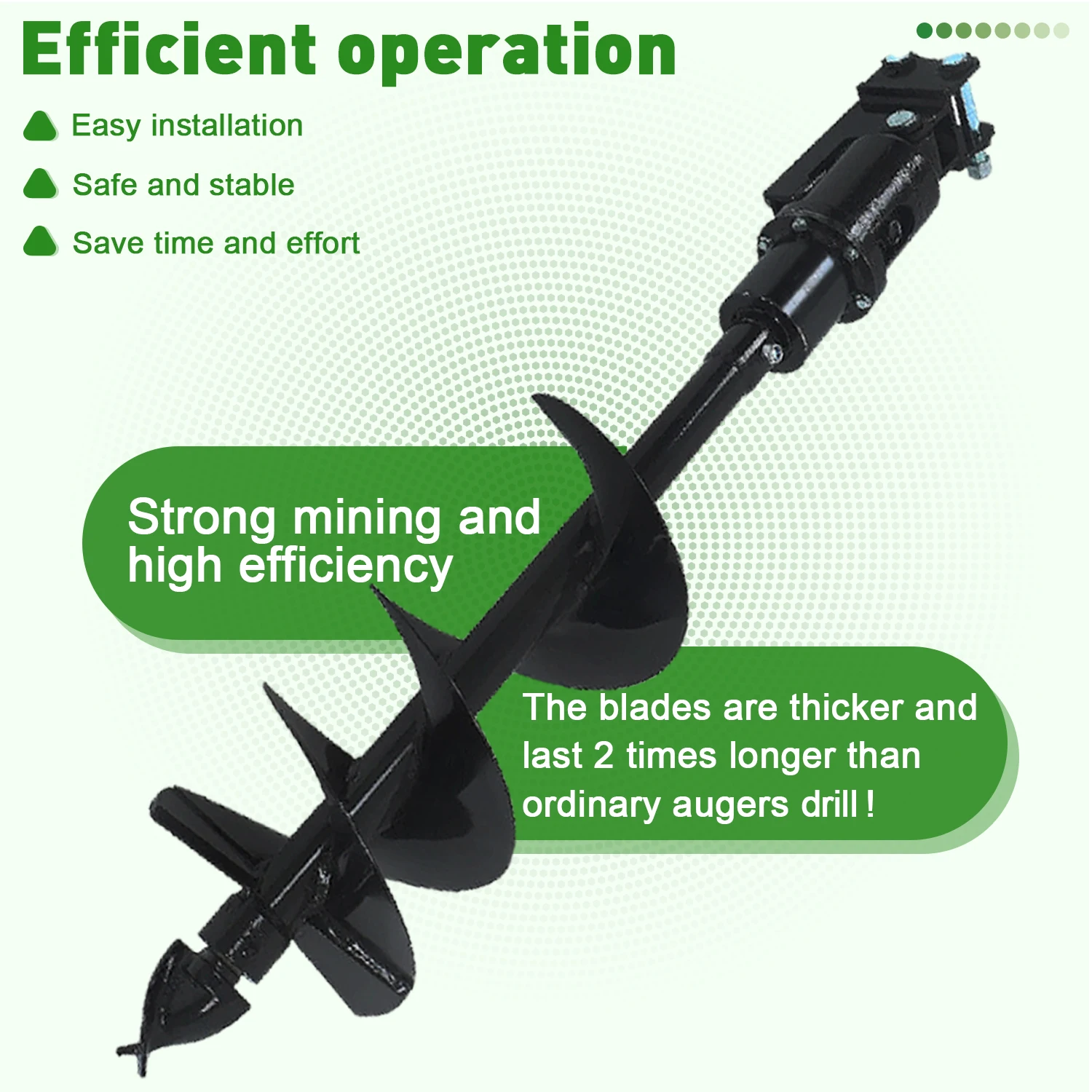 اوجير حفارة صغيرة - متوافق مع حفارات صغيرة 1-1.8T، تأتي مع أعمال حفر وتكويم دبوس مجاني