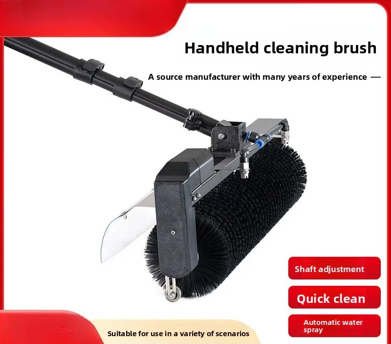 Photovoltaic panel cleaning equipment, hand-held roller brush dry cleaning, electric washing, solar cleaning machine cleaning