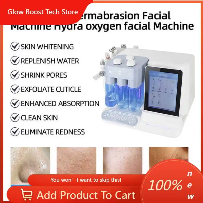 

GBNew Arrival 7 in 1 Aqua Facial Device Hydro Dermabrasion Jet Peel Face Machine Oxygen Spray Hydro Dermabrasion Machine