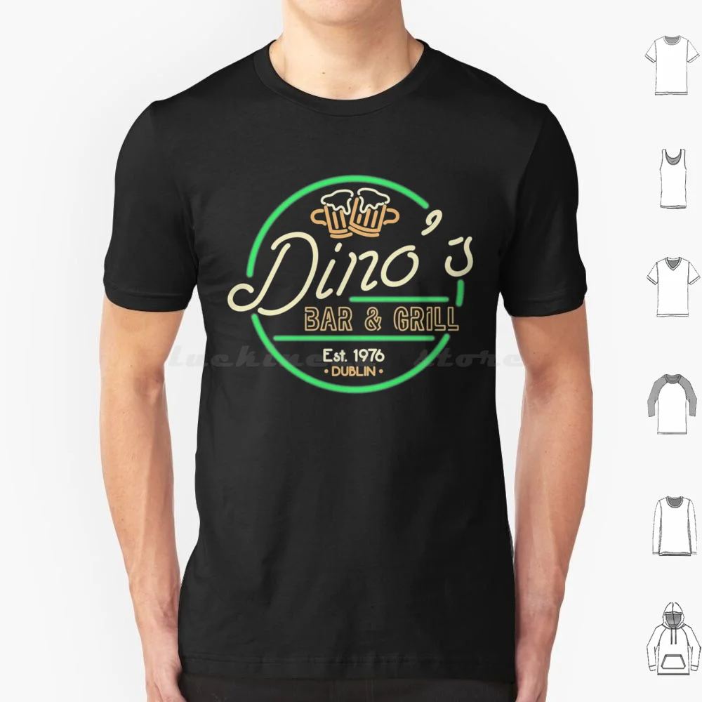 

Dino _ Amp _ S Bar And Grill T Shirt Big Size 100% Cotton Thin Lizzy Thin Lizzy Phil Lynott Music Band Thin Lizzy Guitar Phil