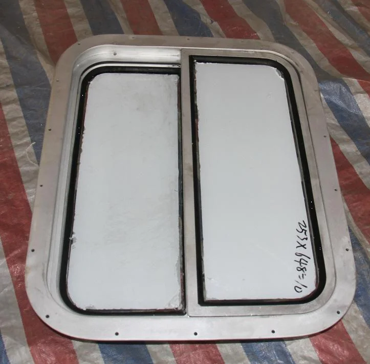 

Aluminium Single Sliding Marine Window 500x300mm Round Angle R90