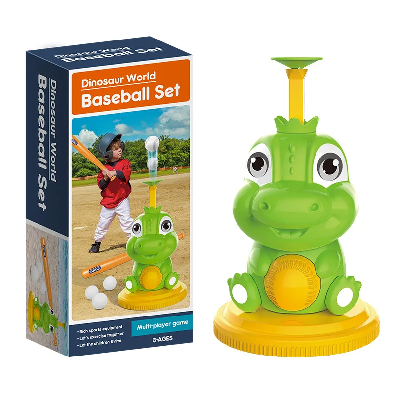 Dinosaur baseball ejection serve set, outdoor casual baseball sports toy gift