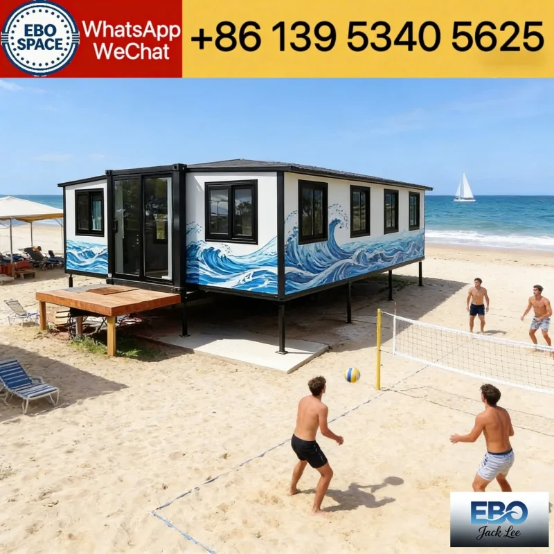 China Made Expandable Container House 20ft 30ft 40ft Foldable Tiny Cabin Low Cost Fast Build CE
