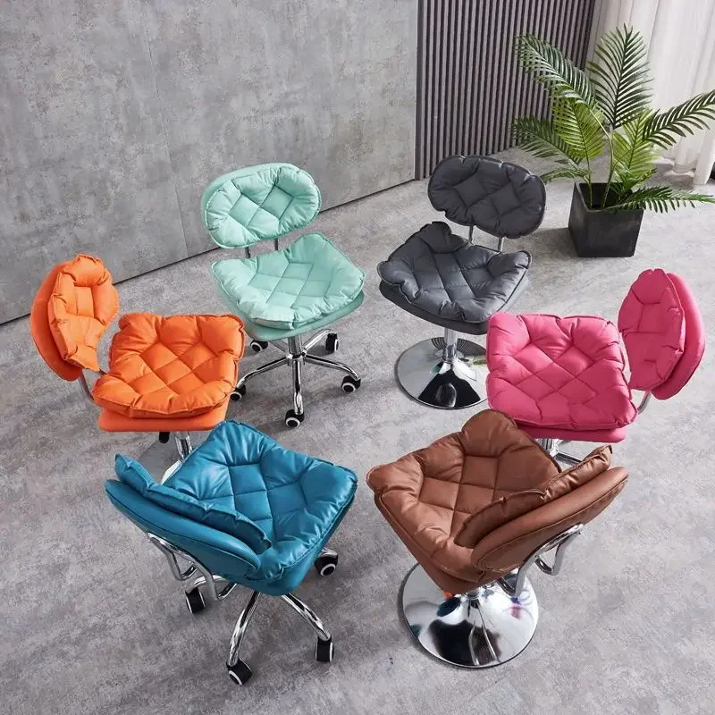 

Beauty Shop Bar Stool Can Be Rotated Lifted Makeup Chair Wheel Lift Reception Chairs Live Broadcast Chairs Living Room Furniture