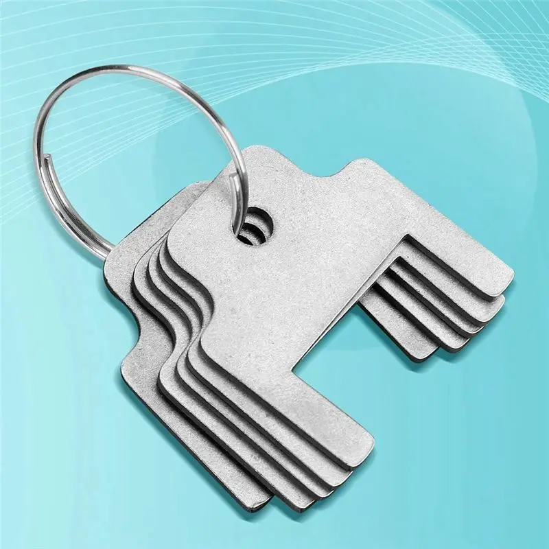 Easy Use 6Pcs 770301 Paper Towel Dispenser Keys,Toilet Paper Dispenser With 6 Key Rings Paper Towel Holder Key Tissue Box Key