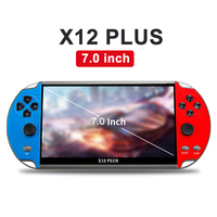 Handheld Game Console 7 Inch HD Screen Portable Audio Video Player Classic Play Built-in 10000+ Retro Games X7/X12 Plus