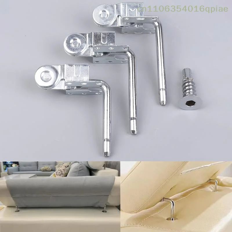 2Pcs Lazy Sofa Hardware Parts Headrest Folding 105-135mm Lift Up Hinges Height Angle Adjuster Mechanism Furniture Accessories