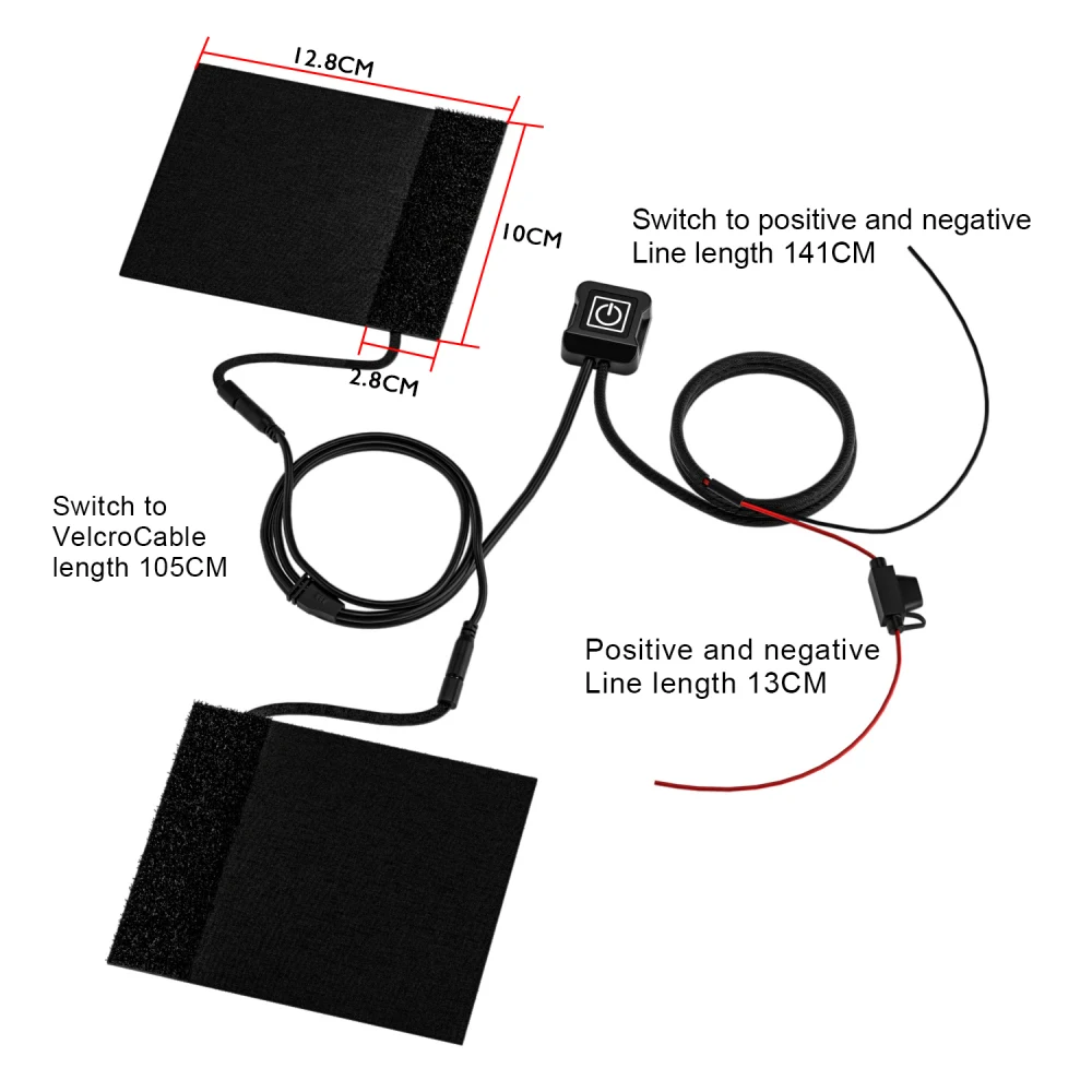 12 V Motorcycle Quick Loading And Unloading Electric Heated Handle Heating Grips Set Handlebar Warmer Grip Cover