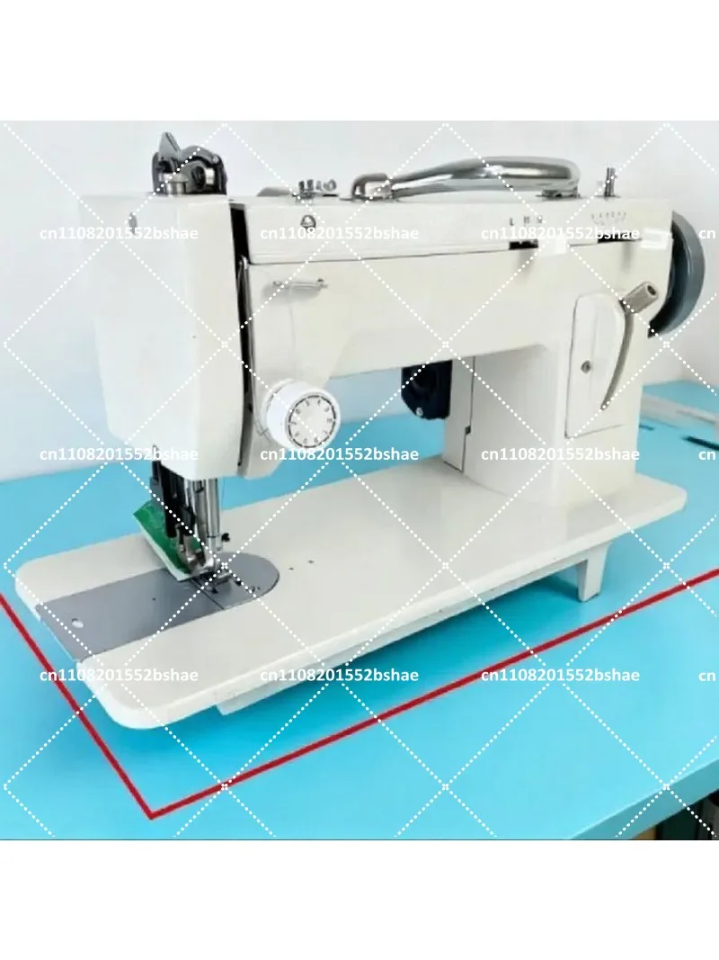 9-inch Arm Heavy-Duty Electric Sewing Machine with Walking Foot - Thick Material Leather Zigzag Stitch Sewing Tool for Professio