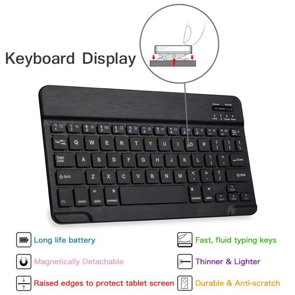 Coque de clavier mince avec support magnétique, étui pour iPad Pro 11 2018, russe, espagnol, A1980, A2013, 2018