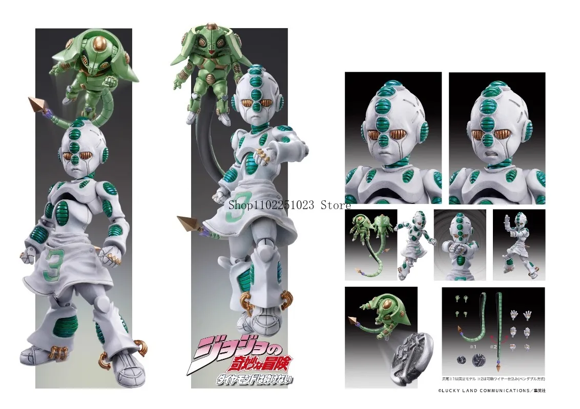 Original MEDICOS-E JoJo's Bizarre Adventure Echoes ACT2 3 Action Figures Active Joints Super Statue Model Toys