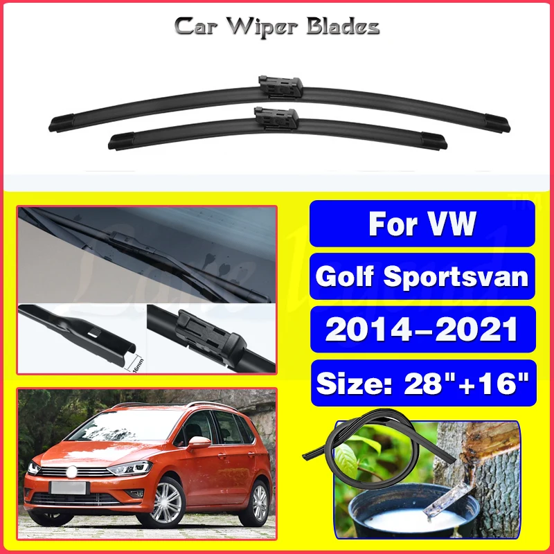 

Car Wiper Blades For Volkswagen Golf Sportsvan 2014 - 2021 Windshield Windscreen Front Window Blades 28"16" Car Accessories 2020