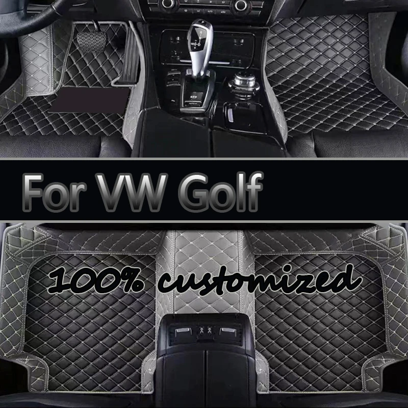 

Car Floor Mat For VW VW Golf6 Golf 6 Mk6 5K 2009~2013 Anti-dirt Pad Floor Rug Carpets Mat Car Accessories Vento Variant