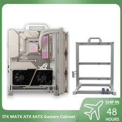 Open PC Case Frame Rack ITX MATX ATX EATX Gamers Cabinet DIY Water Cooler Desktop PC Creative Gabinete Gaming Chassis MOD