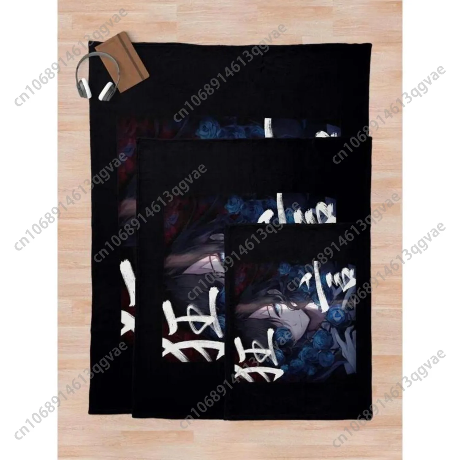 أدو غلاف الألبوم رمي بطانية تأثيري أنيمي الزخارف لينة الزخرفية رمي البطانيات الفانيلا بطانية #4