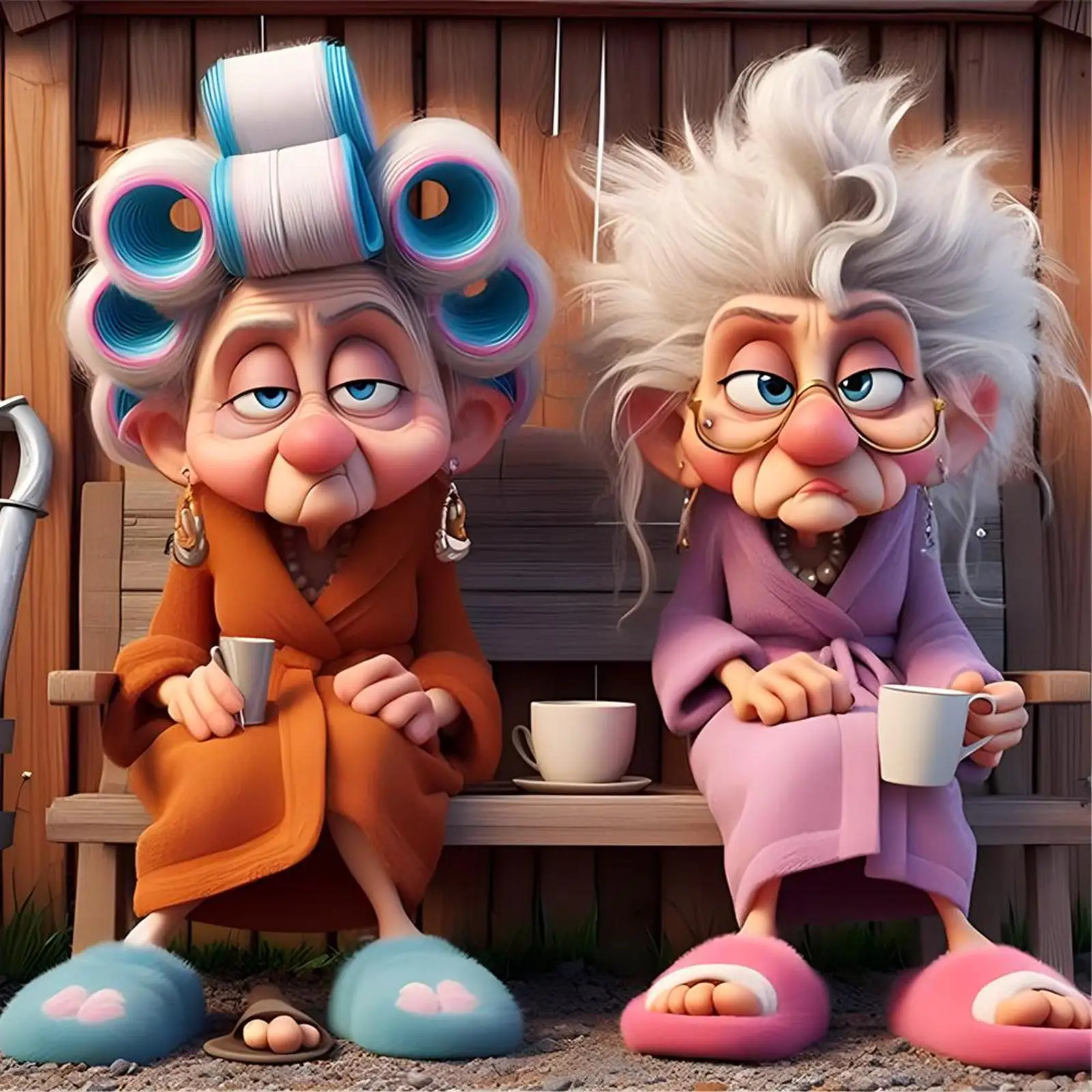 

4pcs 5D DIY Full Round Drill Diamond Painting Grandma Kit Home Decor 30x30cm